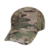 Gorra táctica ROTHCO con bandera de EE. UU., corte baseball y talla única