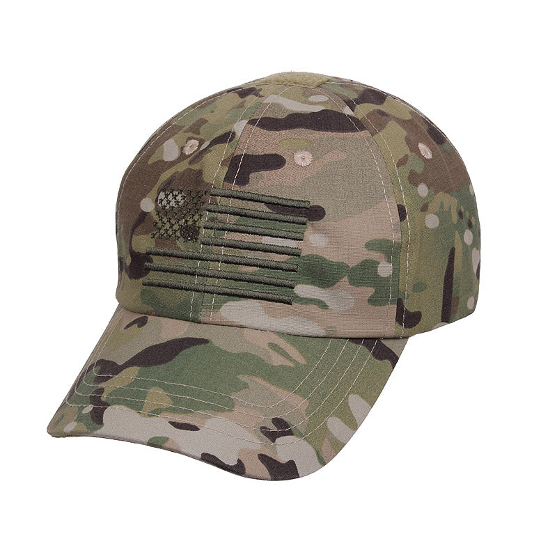 Gorra táctica ROTHCO con bandera de EE. UU., corte baseball y talla única
