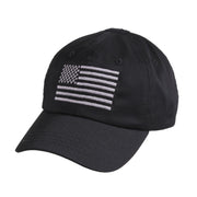 Gorra baseball TACTICAL OPERATOR negra con bandera EE. UU. - Rothco