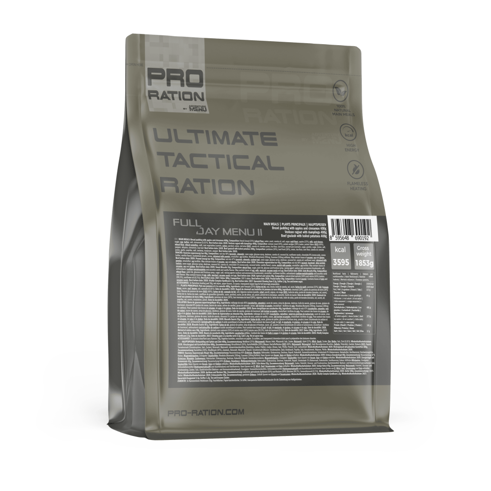 Ultimate Tactical Ration FULL DAY MENU II
