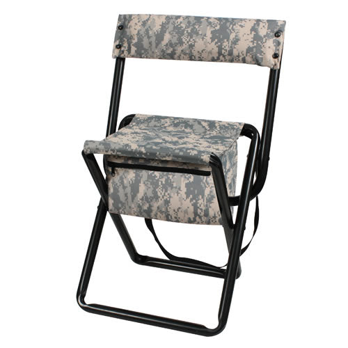 Silla plegable QUIET ACU DIGITAL con bolsa debajo del asiento