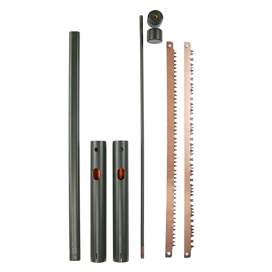 Sierra de armazón plegable 33 cm con dos hojas para madera seca y húmeda
