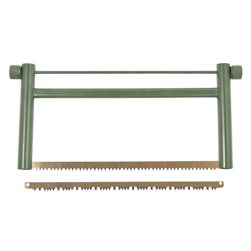 Sierra de armazón plegable 33 cm con dos hojas para madera seca y húmeda