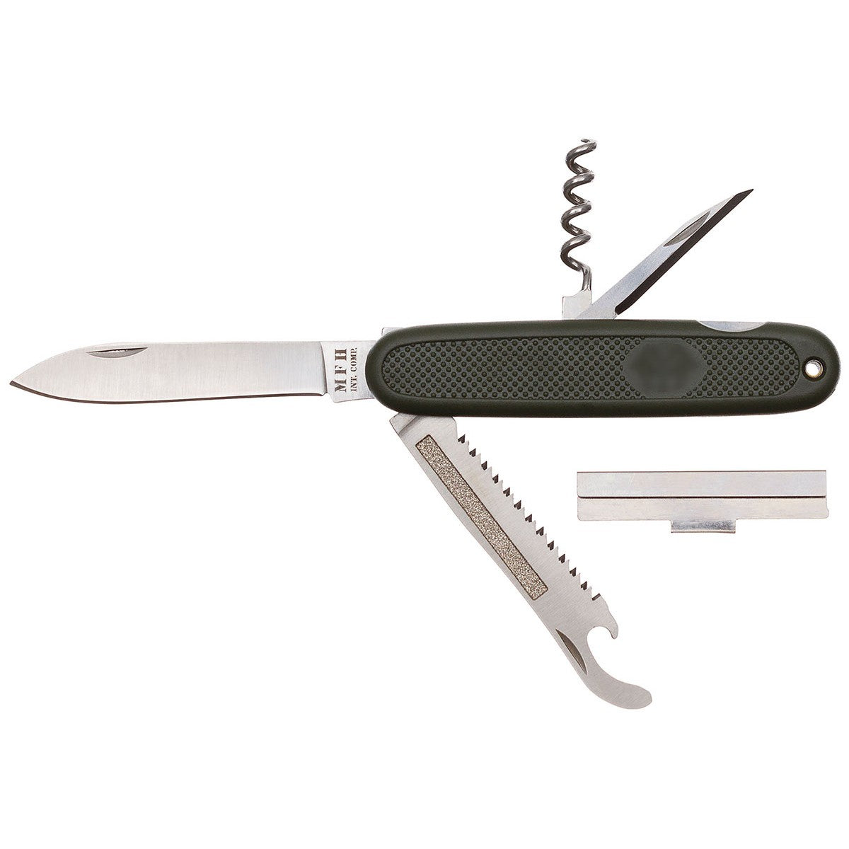 Navaja plegable verde estilo BW, réplica de la navaja del Bundeswehr