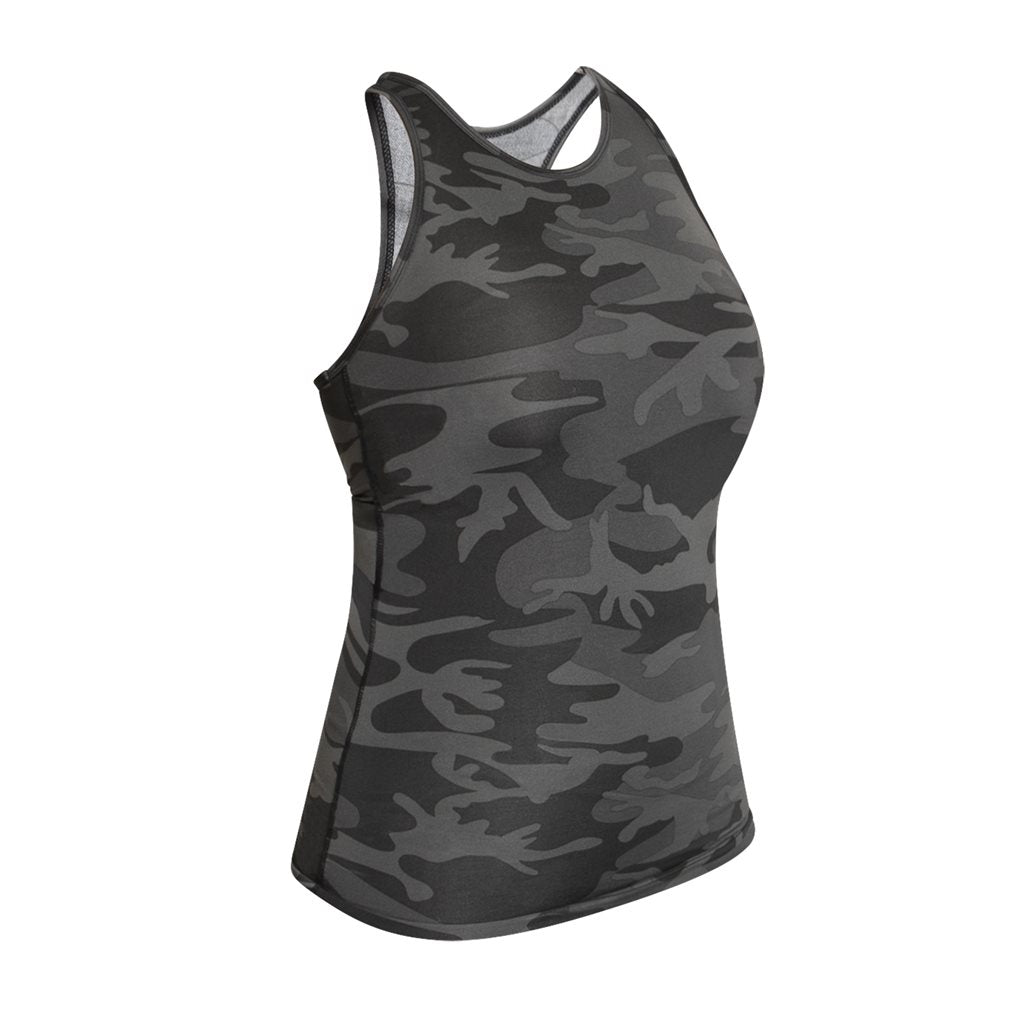 Camiseta sin mangas WORKOUT para mujer, 90% poliéster 10% spandex, secado rapido