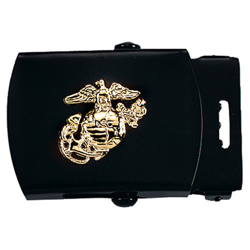 Hebilla metálica negra con emblema USMC para cinturón de 32 mm, licencia oficial USMC