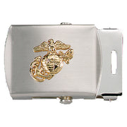 Hebilla cromada con emblema del USMC para cinturón de 32 mm, licencia oficial