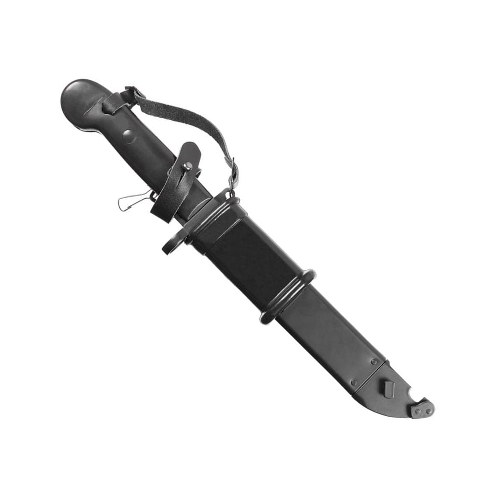 Bayoneta réplica tipo AK47 en acero inoxidable 3Cr13 con sierra superior y funda