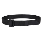 Cinturón BDU DEUXE negro de nylon con hebilla pasante de plástico, ancho 3,8 cm