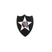 Insignia US 2nd Infantry Division en colores indio - emblema militar