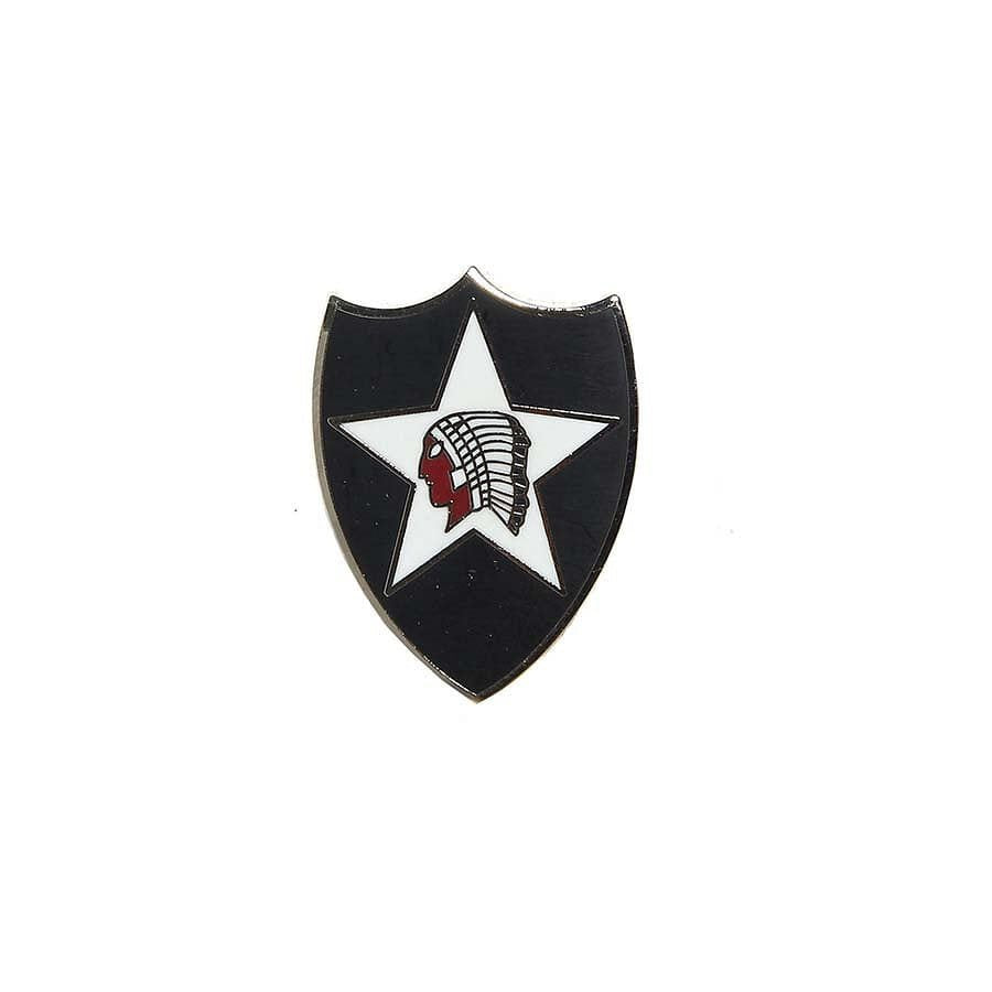 Insignia US 2nd Infantry Division en colores indio - emblema militar