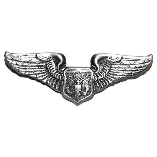 Insignia Pilot Aviator plateado mate - odznak Army Aviator
