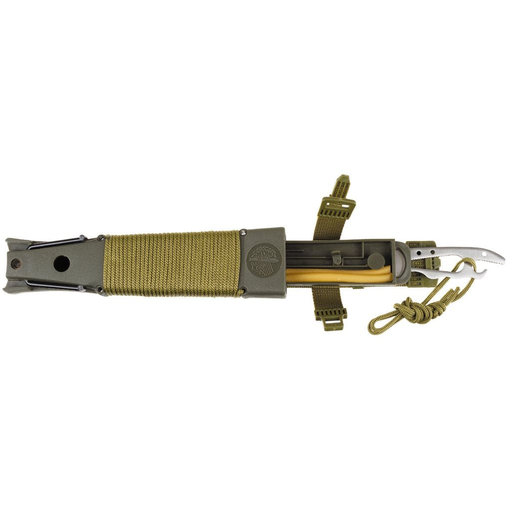 Cuchillo de supervivencia JUNGLE II negro con equipo