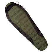 Saco de plumón VIKING 600 verde-negro 180 cm con cremallera izquierda