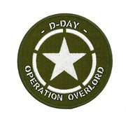 Parche redondo D-DAY Operación Overlord, diámetro aprox. 83 mm