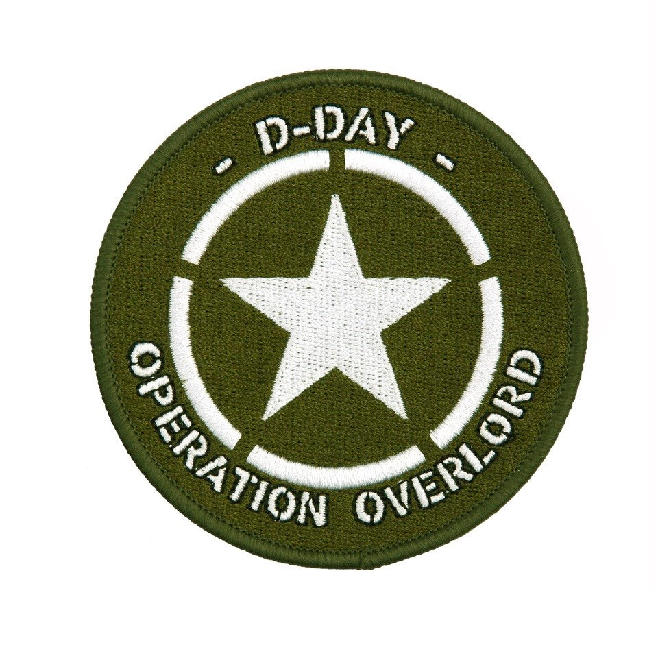 Parche redondo D-DAY Operación Overlord, diámetro aprox. 83 mm