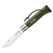 Navaja Opinel VRI Inox No.08 khaki/verde, hoja de acero inoxidable y mango ergonómico