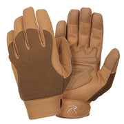 Guantes Military Mechanics en poliéster y spandex con palma en piel sintética y cierre de velcro