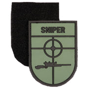 Parche plástico SNIPER verde con velcro 6x8,5 cm