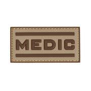 Parche MEDIC 3D de plástico con velcro DESERT, aprox. 7 x 3,5 cm