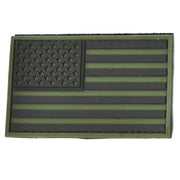 Parche bandera USA plástico verde aprox. 8 x 5 cm con velcro