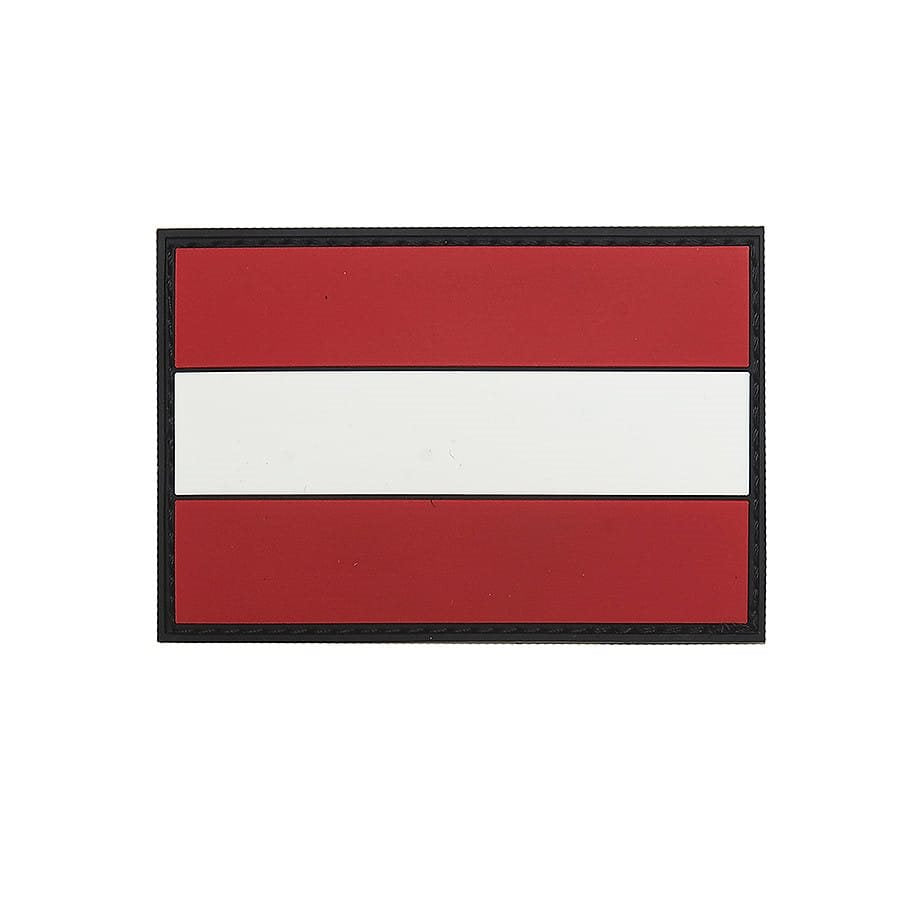 Parche plástico con la bandera de Austria 8x5 cm, velcro en el reverso