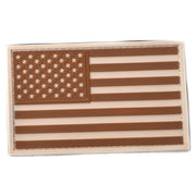 Parche plástico bandera USA DESERT 8 x 5 cm reverso con velcro
