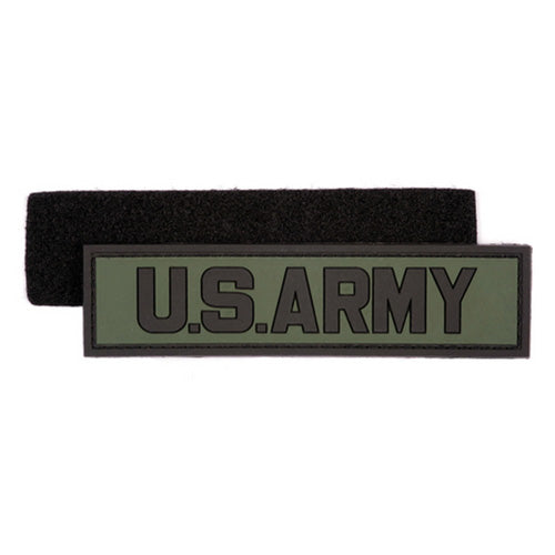 Parche PVC 3D U.S. ARMY verde 11 x 3 cm con velcro