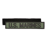 Parche 3D U.S. MARINES plástico verde 15 x 2,5 cm con velcro en reverso