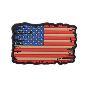 Parche 3D de plástico con velcro - Bandera USA, aprox. 7,8 x 5 cm