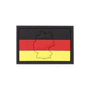 Parche 3D de plástico con contorno de Alemania, base velcro, 7,3 × 4,8 cm