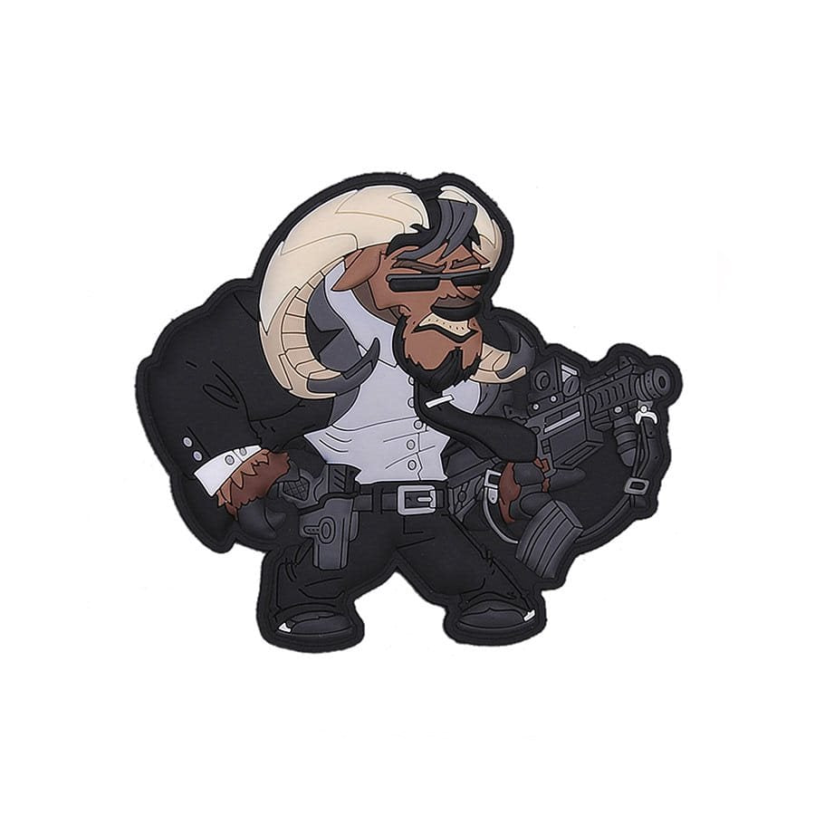 Parche velcro WICK OX TF-2215 con buey estilo John Wick por Hiwez Illustrations