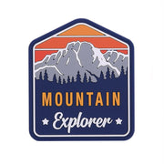 Parche MOUNTAIN EXPLORER con velcro en PVC tamaño 7,8 x 7,9 cm