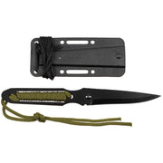 Cuchillo Action II paracord, 20 cm total, hoja 8,5 cm, con funda incluida