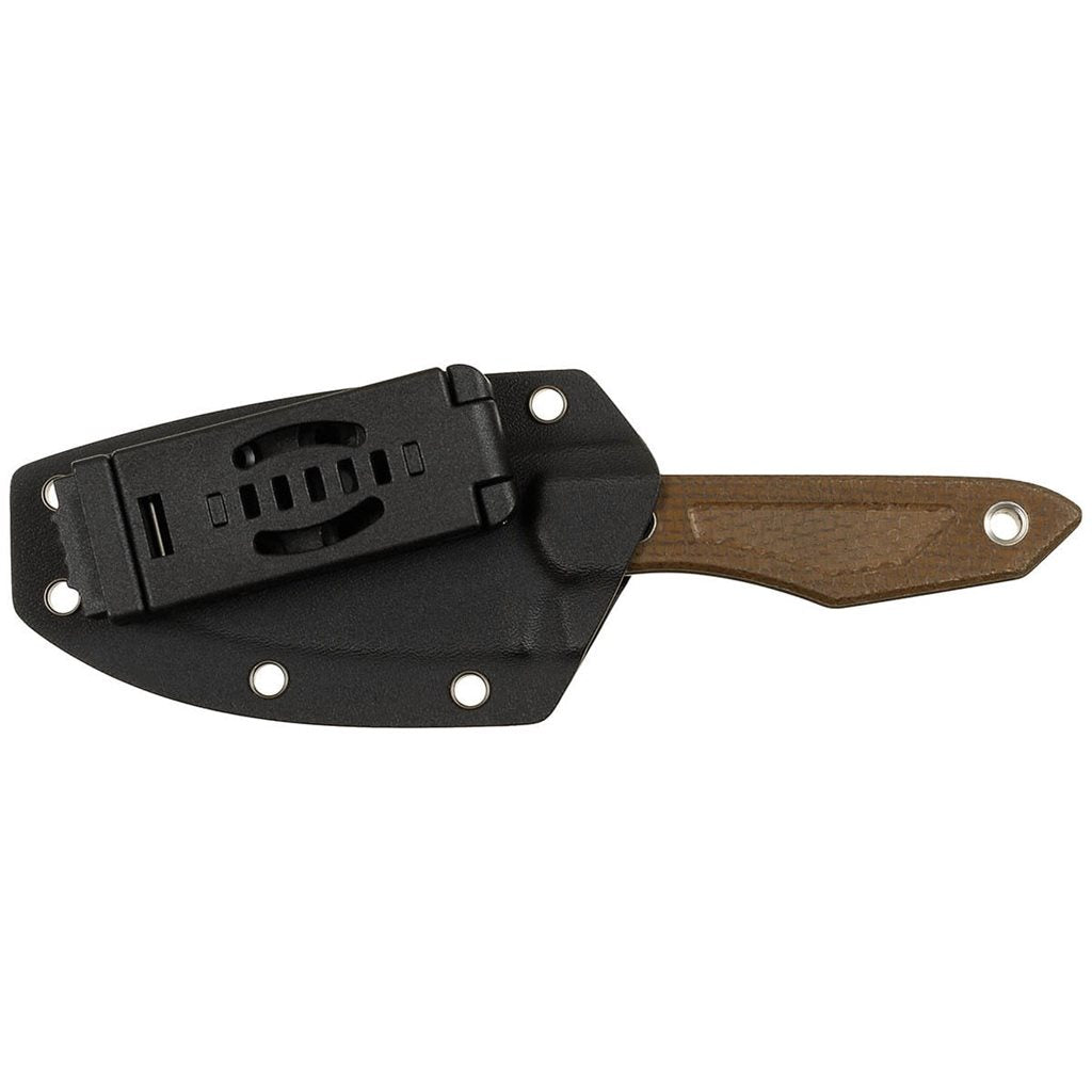 Cuchillo BOWIE con funda kydex y hoja fija, longitud total 19,5 cm