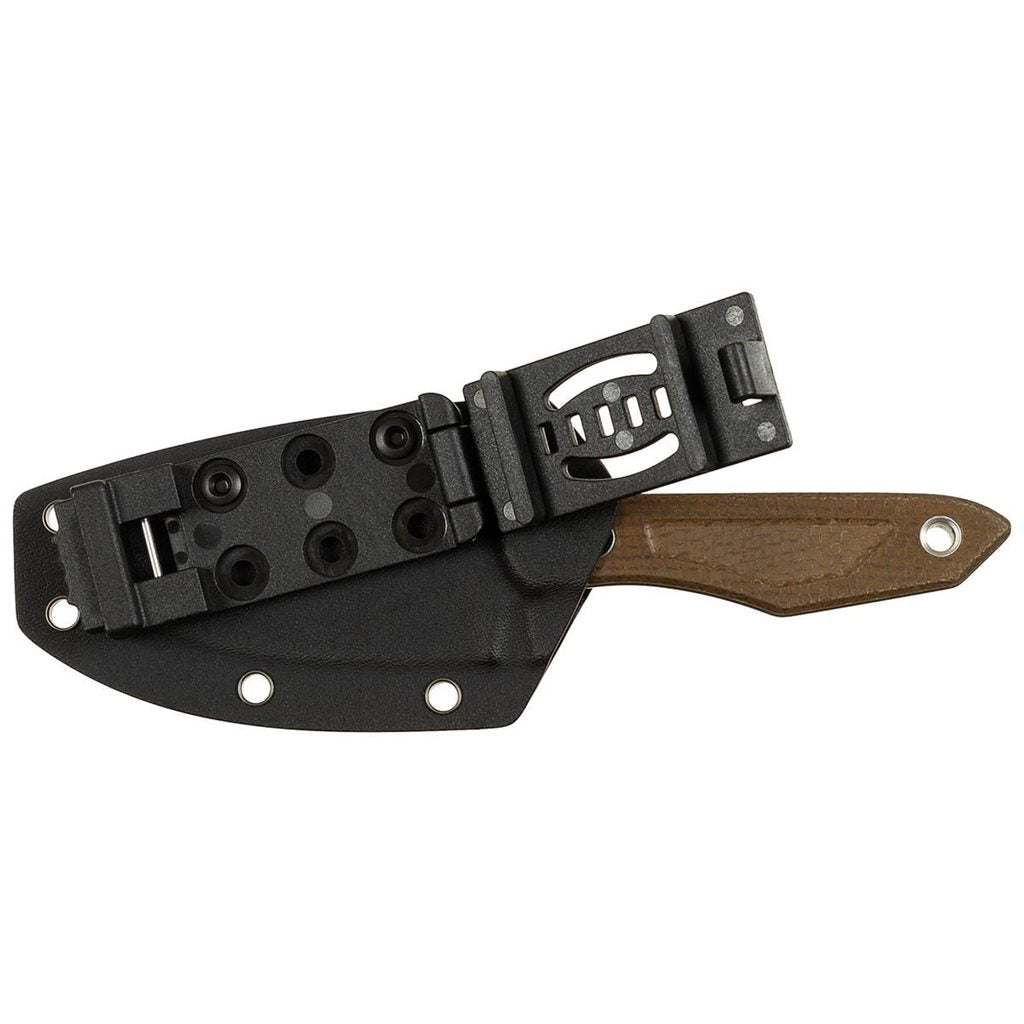 Cuchillo BOWIE con funda kydex y hoja fija, longitud total 19,5 cm