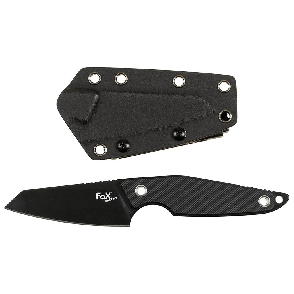 Cuchillo BOWIE con funda kydex y hoja fija, longitud total 19,5 cm