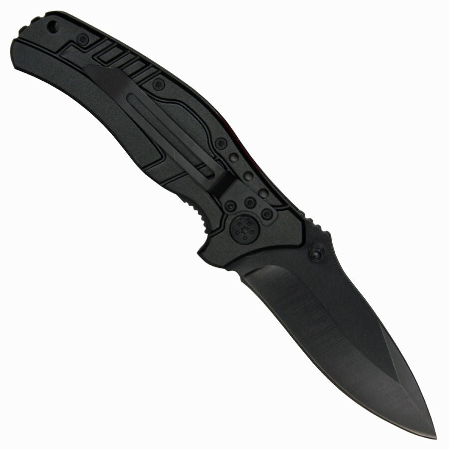 Cuchillo plegable FOX todo metálico con clip y hoja de 8,5 cm