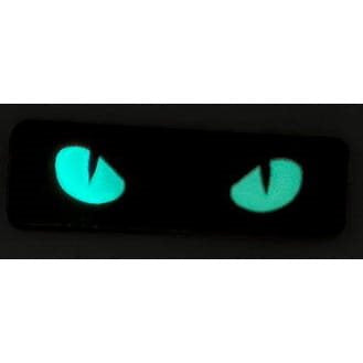 Parche velcro Ojos de Gato COYOTE que brilla en la oscuridad, corte láser
