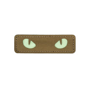 Parche velcro Ojos de Gato COYOTE que brilla en la oscuridad, corte láser