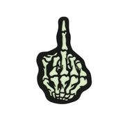Parche velcro Skull Finger GLOW IN THE DARK 6,5 x 9,9 cm