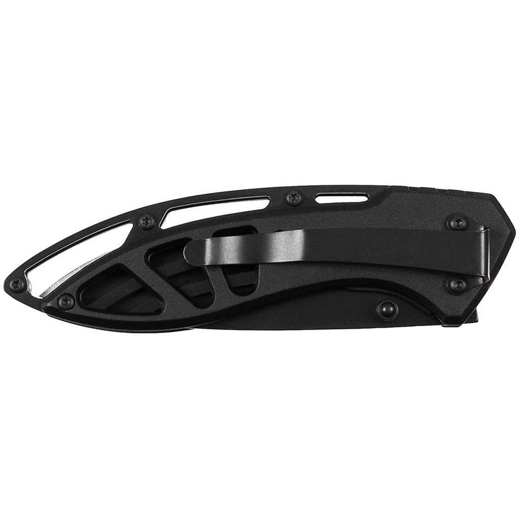 Cuchillo plegable FOX todo metálico con clip, hoja 8,5 cm, longitud total 19,5 cm