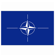 Bandera NATO 150x90 cm en poliester con ojales metalicos