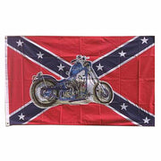 Bandera REBEL MOTO 150x90 cm en poliester con dos ojales metálicos