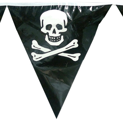 Guirnalda PIRATA 6 m con 15 banderines (20 x 27,5 x 27,5 cm)