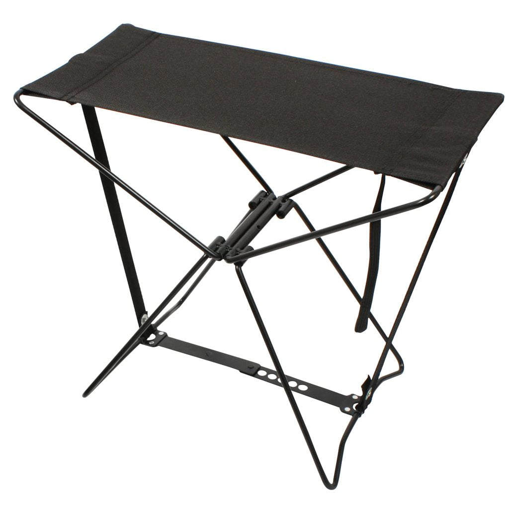 Silla plegable Army Woodland con funda de transporte, poliéster 600D y estructura de acero