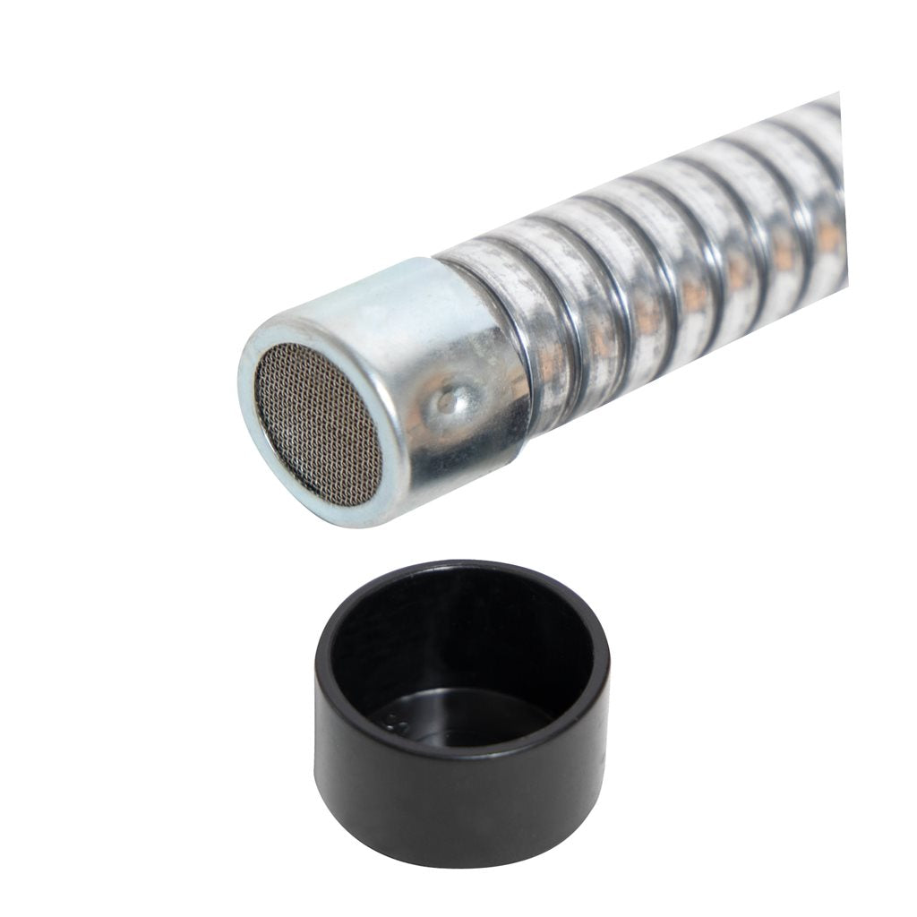Embudo metálico para bidón US G.I. con manguera metálica flexible y filtro