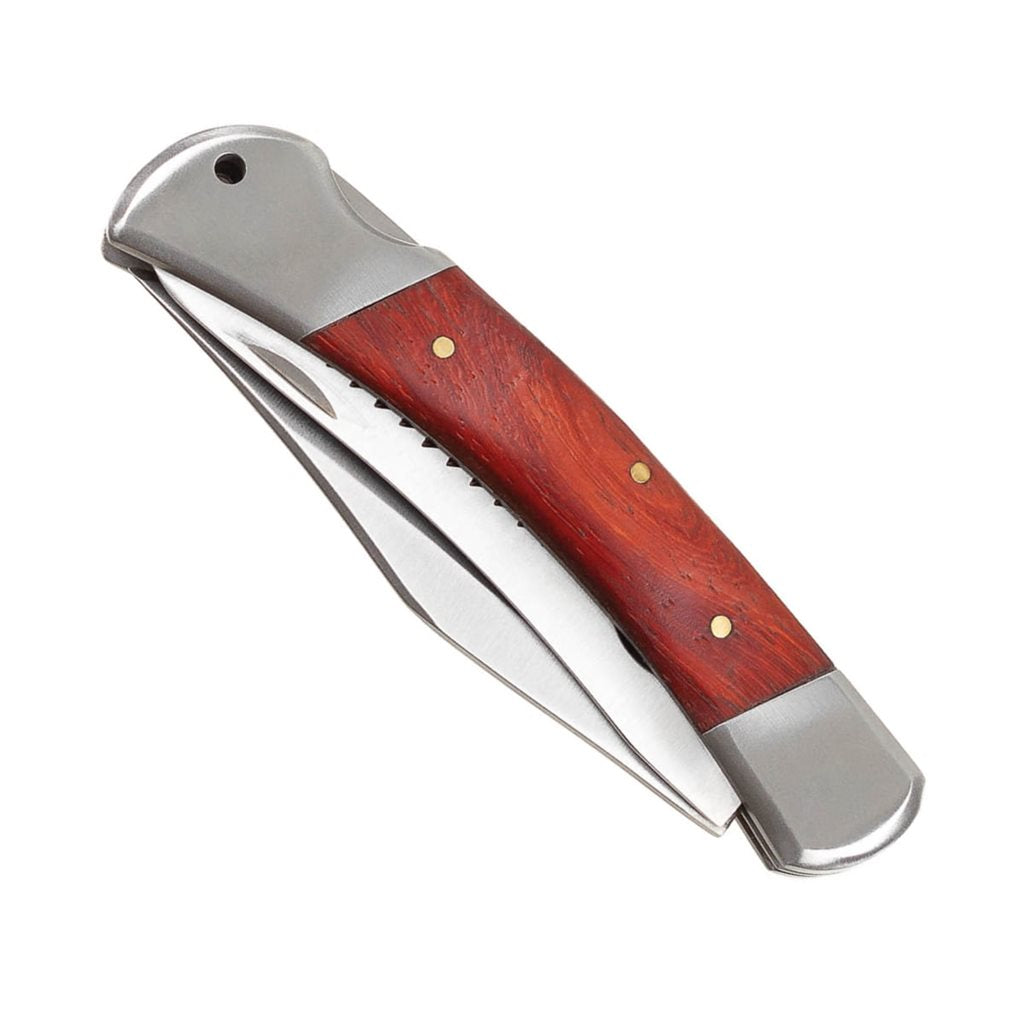Cuchillo plegable HUNTER 22 cm con sierra y abridor de botellas