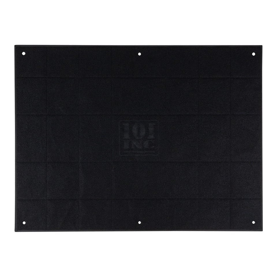 Organizador plegable negro para parches con velcro