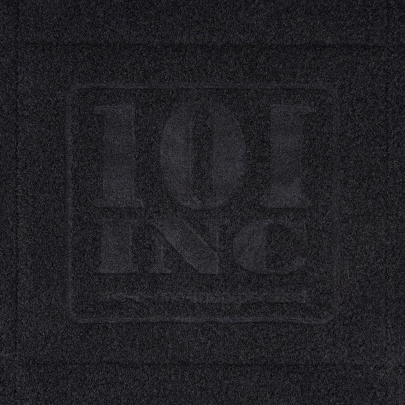 Organizador plegable pequeño negro para parches con cierre de velcro